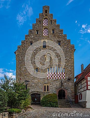 The historic stone house built in 1200ÃŸ in Bad Wimpfen. Neckar Valley, Kraichgau, Baden-WÃ¼rttemberg, Germany, Europe Stock Photo